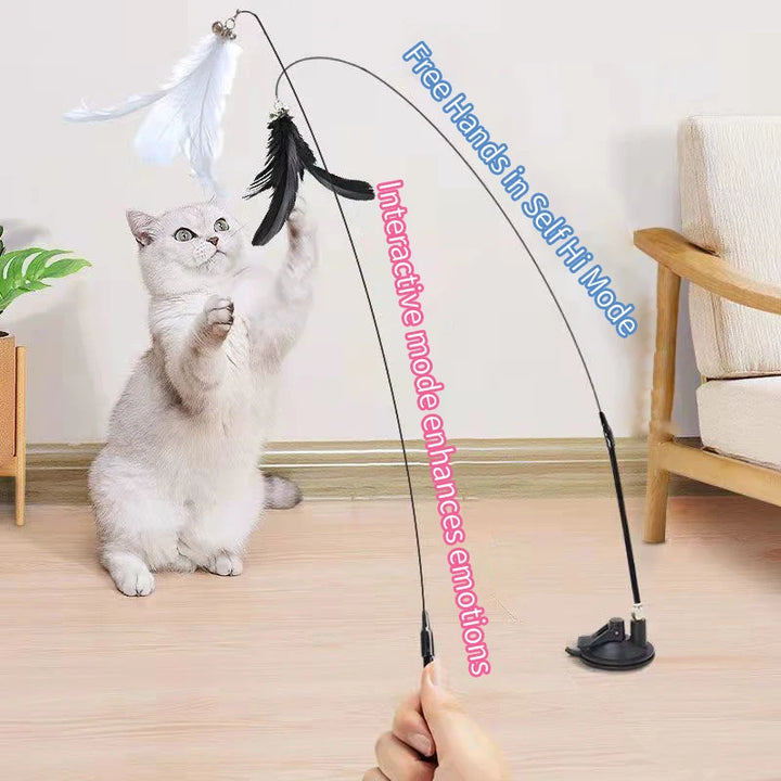 Interactive Hands-Free Cat Stick Toy