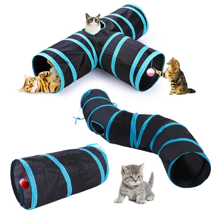 Foldable Cat Tunnel – Interactive toy for cats