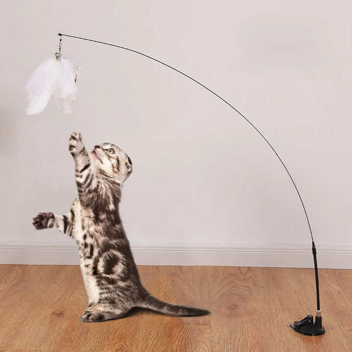 Interactive Hands-Free Cat Stick Toy