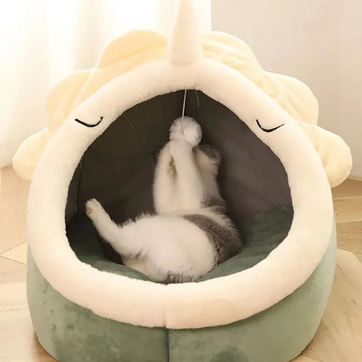 Pet Bed – Self-Warming, Foldable, and Washable