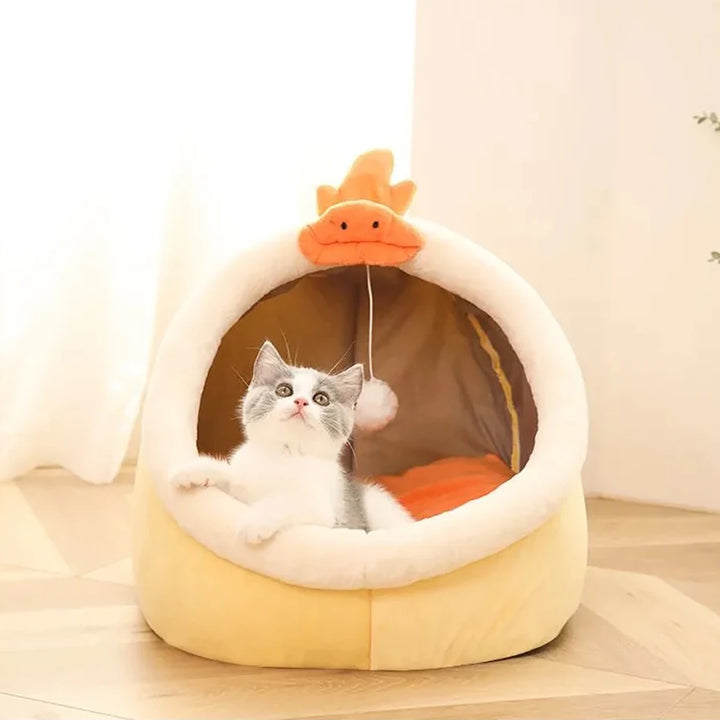 Pet Bed – Self-Warming, Foldable, and Washable